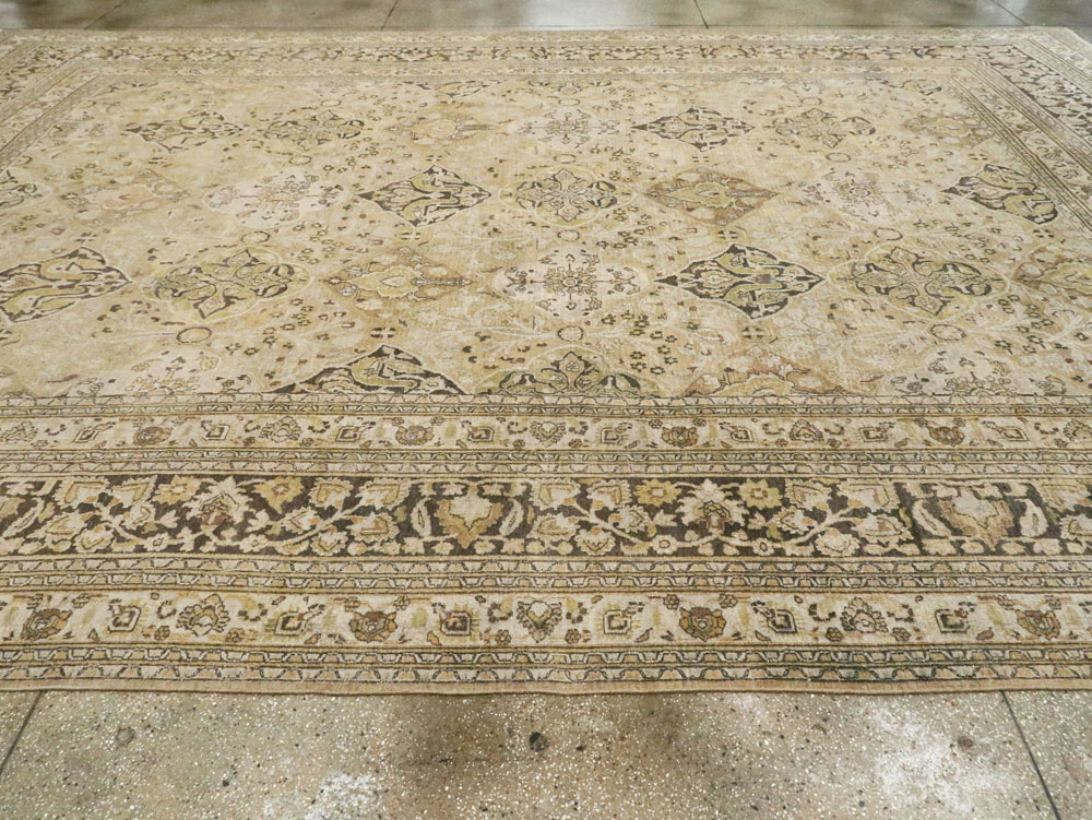 Antique Persian Dorokhsh Carpet, No.24413 - Staging