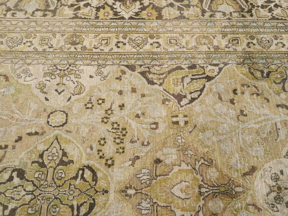 Antique Persian Dorokhsh Carpet, No.24413 - Staging