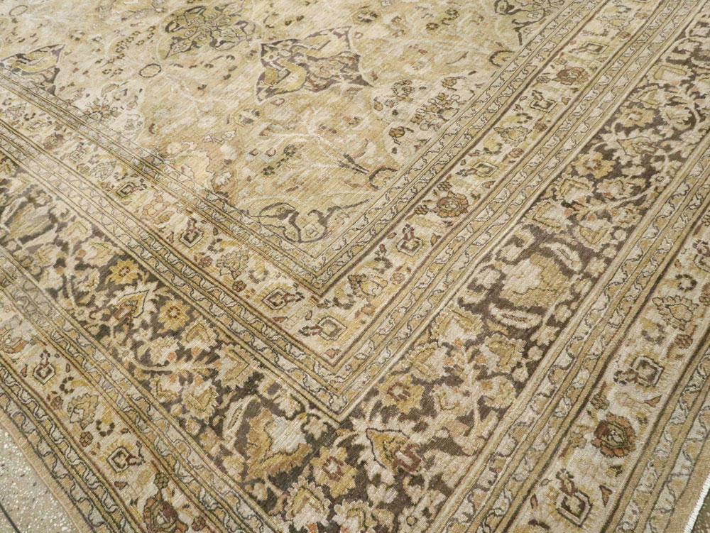 Antique Persian Dorokhsh Carpet, No.24413 - Staging