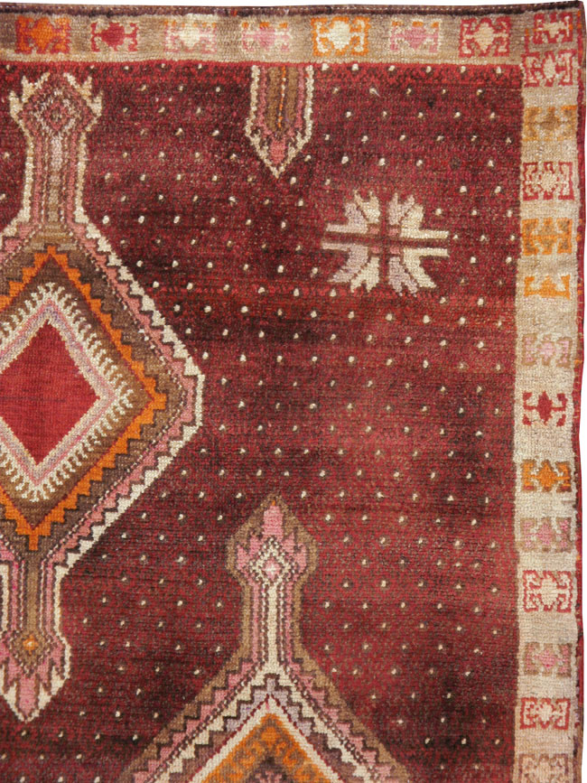 Vintage Turkish Anatolian Gallery Carpet, No.24418 - Staging