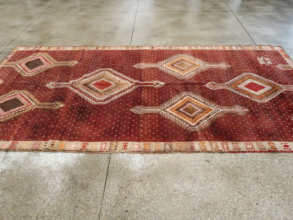 Vintage Turkish Anatolian Gallery Carpet, No.24418 - Staging