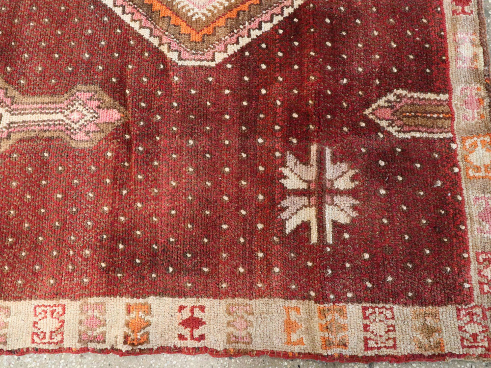 Vintage Turkish Anatolian Gallery Carpet, No.24418 - Staging