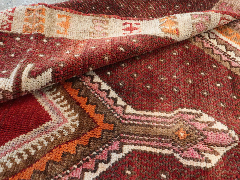 Vintage Turkish Anatolian Gallery Carpet, No.24418 - Staging