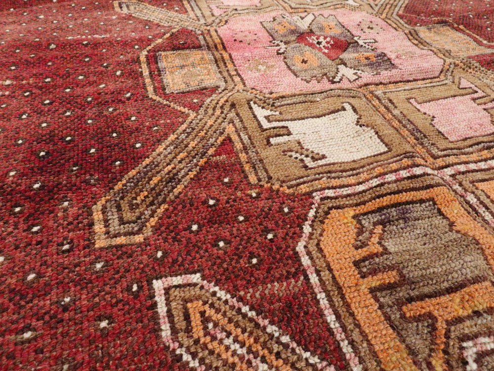 Vintage Turkish Anatolian Gallery Carpet, No.24423 - Staging