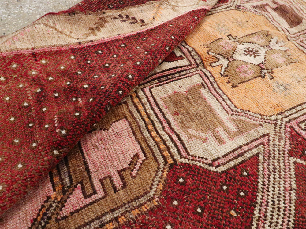 Vintage Turkish Anatolian Gallery Carpet, No.24423 - Staging