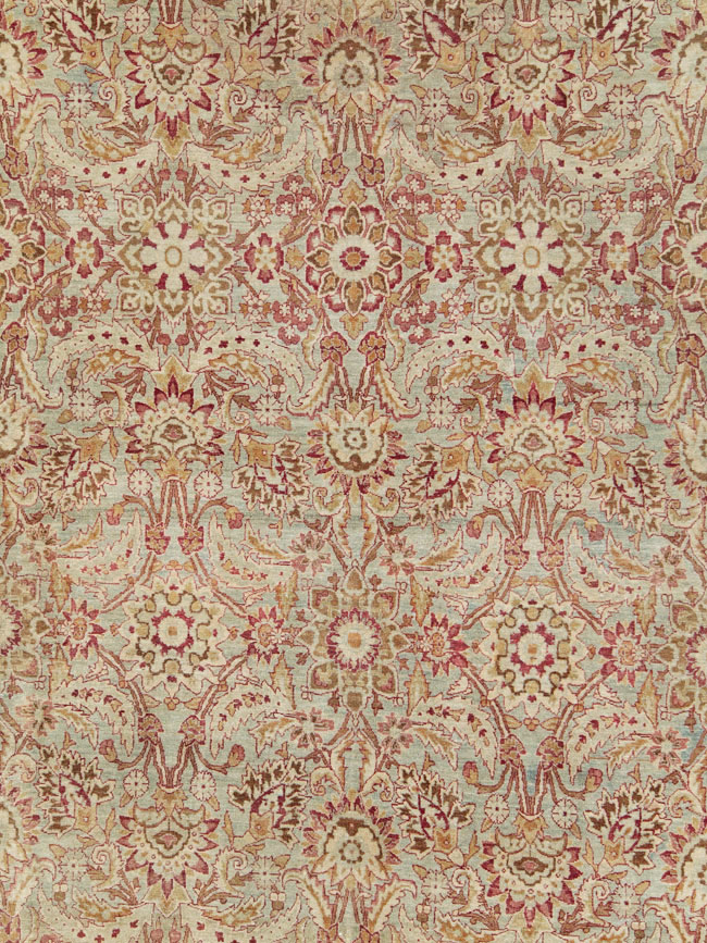 Antique Persian Lavar Kerman Carpet, No.24435 - Staging