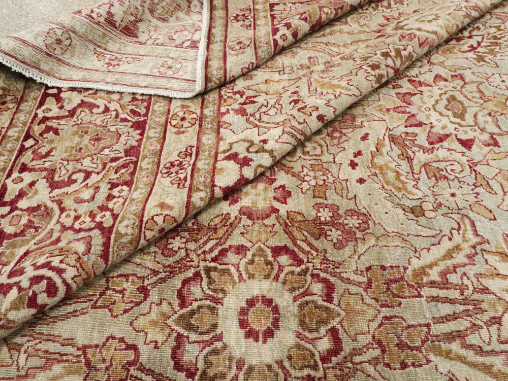 Antique Persian Lavar Kerman Carpet, No.24435 - Staging