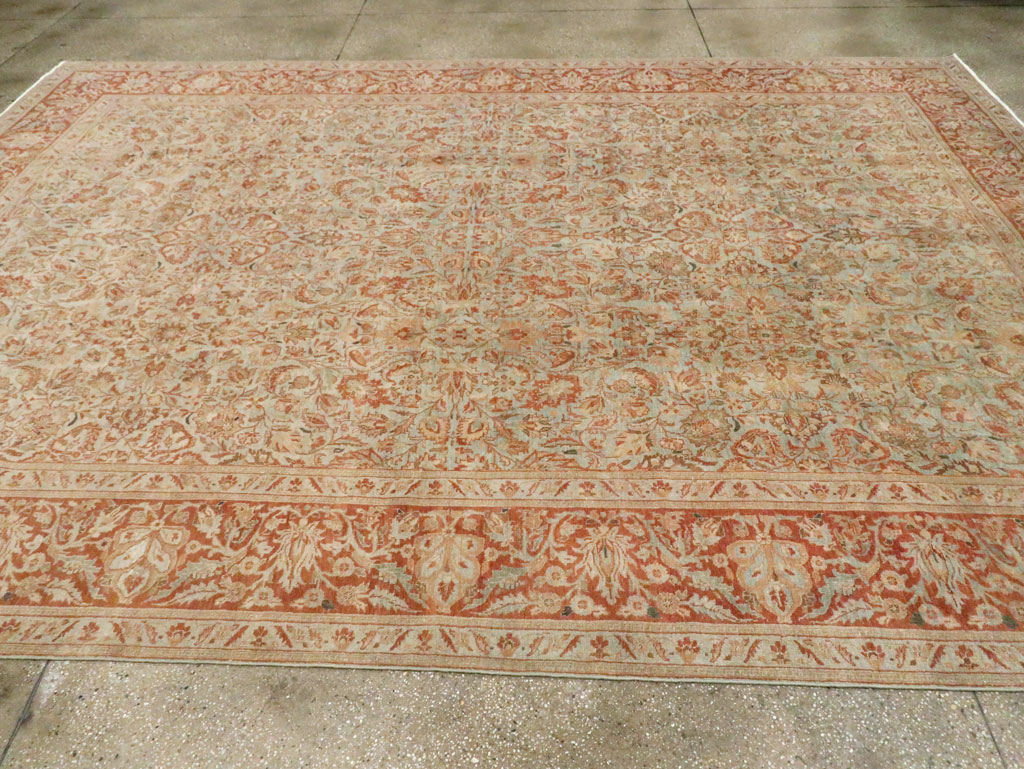 Antique Persian Tabriz Carpet, No.24439 - Staging