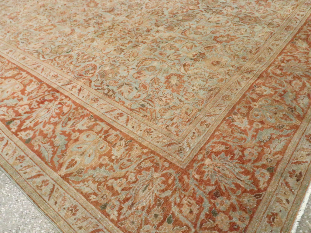 Antique Persian Tabriz Carpet, No.24439 - Staging
