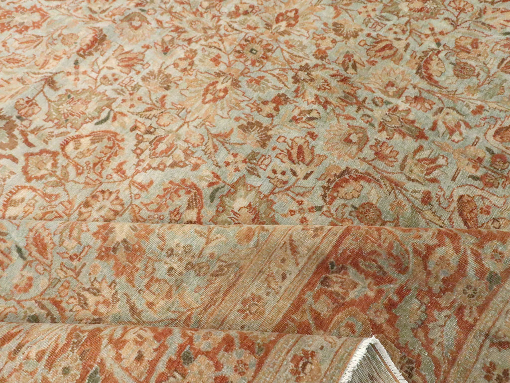 Antique Persian Tabriz Carpet, No.24439 - Staging