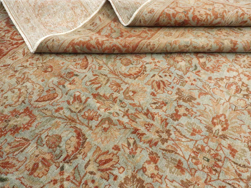 Antique Persian Tabriz Carpet, No.24439 - Staging