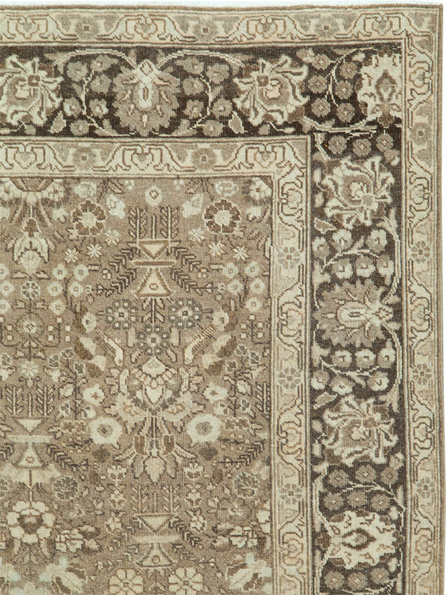 Antique Persian Tabriz Rug, No.24443 - Staging
