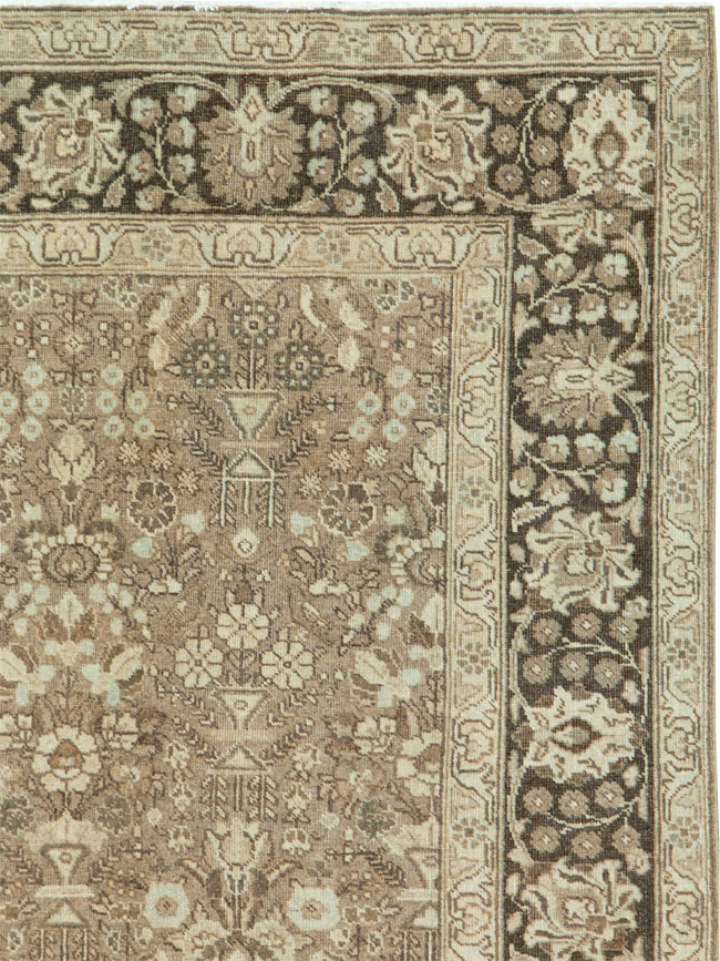 Antique Persian Tabriz Rug, No.24443 - Staging