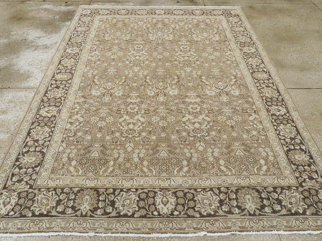 Antique Persian Tabriz Rug, No.24443 - Staging