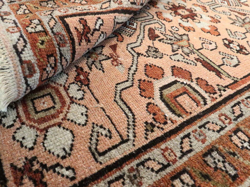 Vintage Persian Malayer Throw Rug, No.24447 - Staging