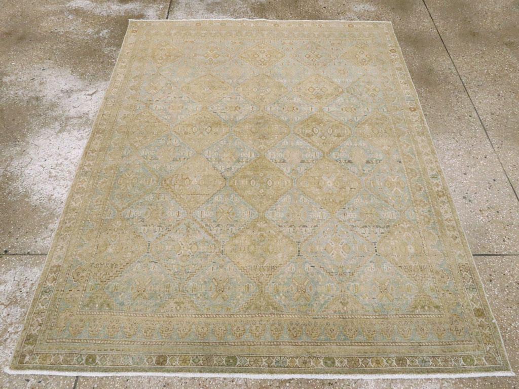 Vintage Persian Afshar Rug, No.24448 - Staging