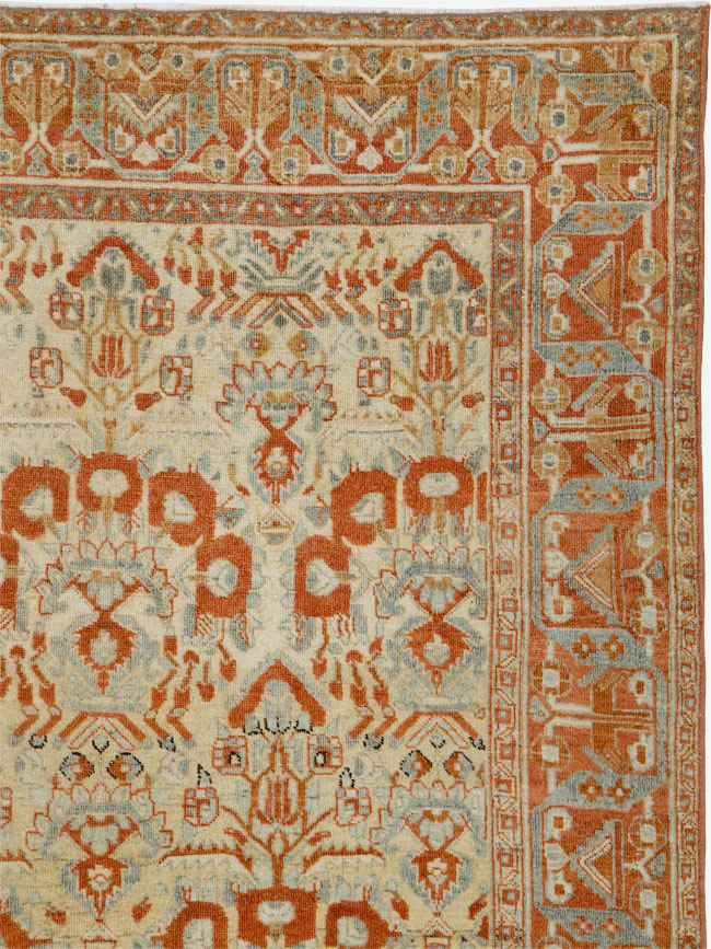 Vintage Persian Afshar Rug, No.24450 - Staging