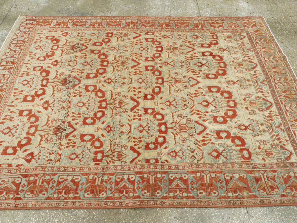 Vintage Persian Afshar Rug, No.24450 - Staging