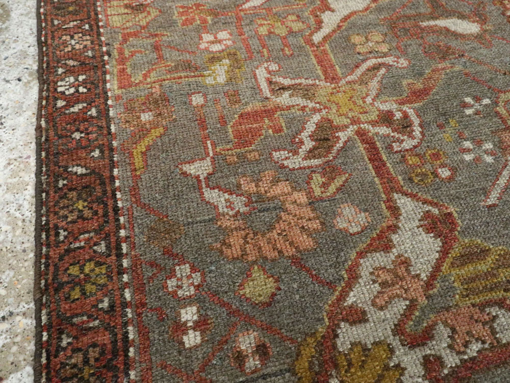 Antique Persian Kurdish Rug, No.24452 - Staging