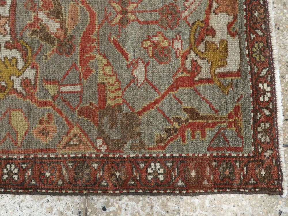 Antique Persian Kurdish Rug, No.24452 - Staging