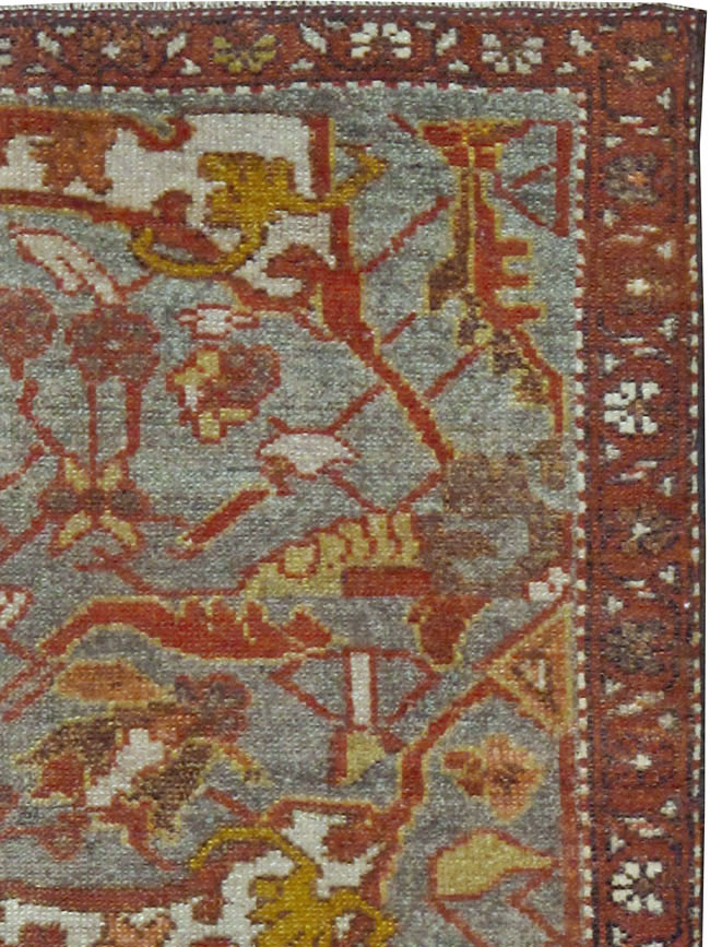 Antique Persian Kurdish Rug, No.24452 - Staging