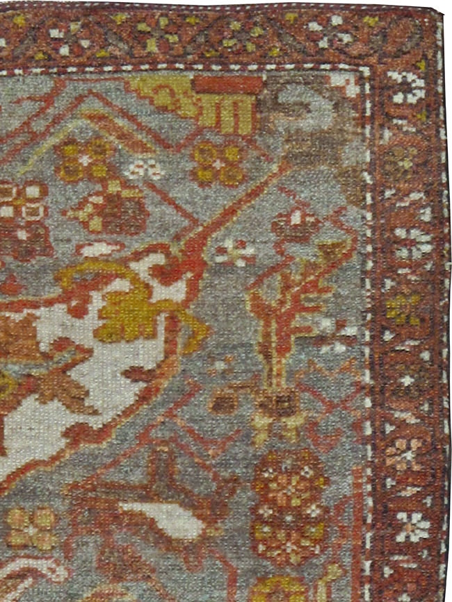 Antique Persian Kurdish Rug, No.24452 - Staging