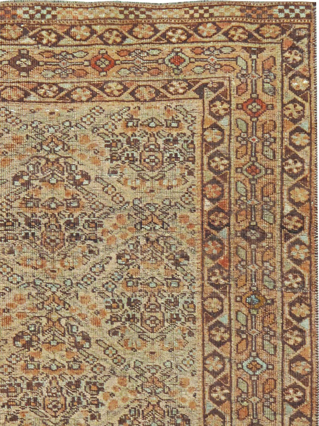 Antique Persian Afshar Rug, No.24453 - Staging