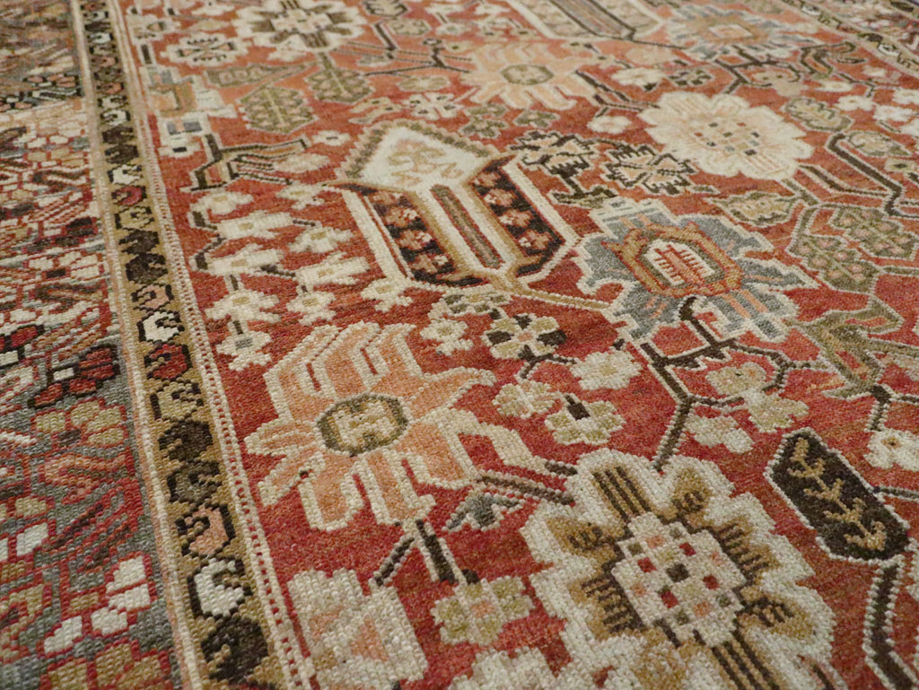 Antique Persian Bakhtiari Gallery Carpet, No.24455 - Staging