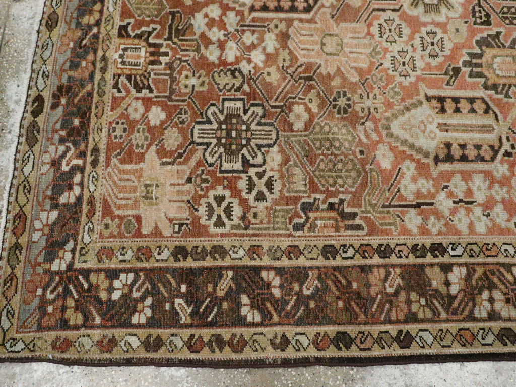Antique Persian Bakhtiari Gallery Carpet, No.24455 - Staging