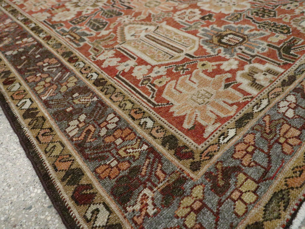 Antique Persian Bakhtiari Gallery Carpet, No.24455 - Staging