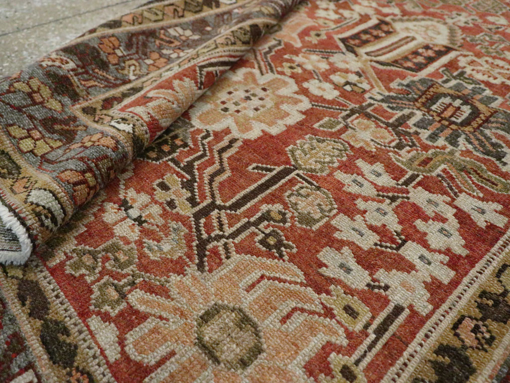 Antique Persian Bakhtiari Gallery Carpet, No.24455 - Staging