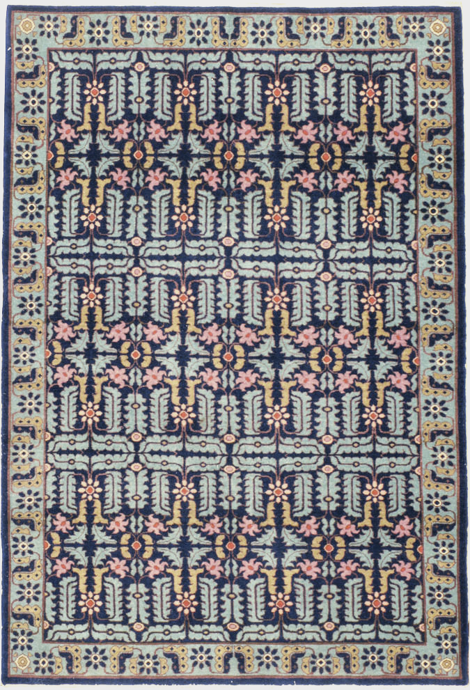 Vintage Persian Tabriz Rug, No.24457 - Staging