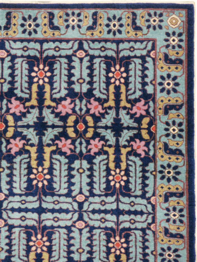 Vintage Persian Tabriz Rug, No.24457 - Staging