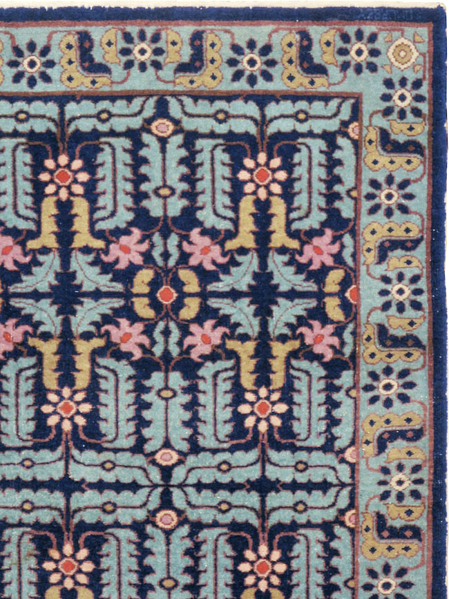 Vintage Persian Tabriz Rug, No.24457 - Staging