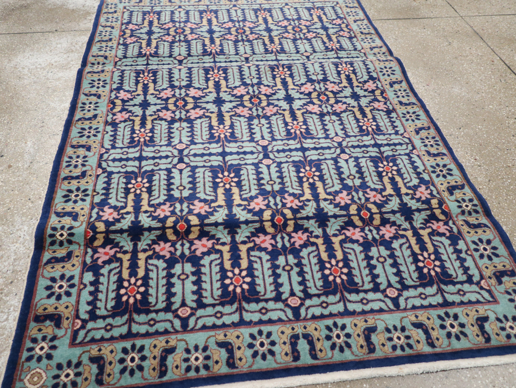 Vintage Persian Tabriz Rug, No.24457 - Staging