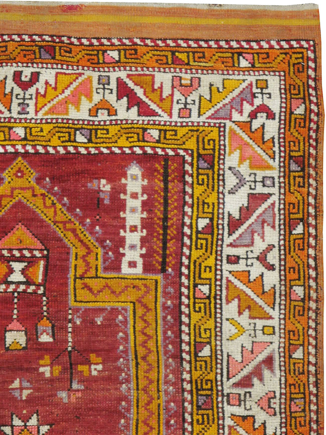 Vintage Turkish Anatolian Rug, No.24459 - Staging