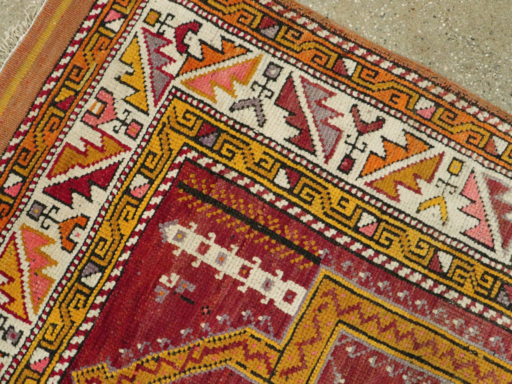 Vintage Turkish Anatolian Rug, No.24459 - Staging