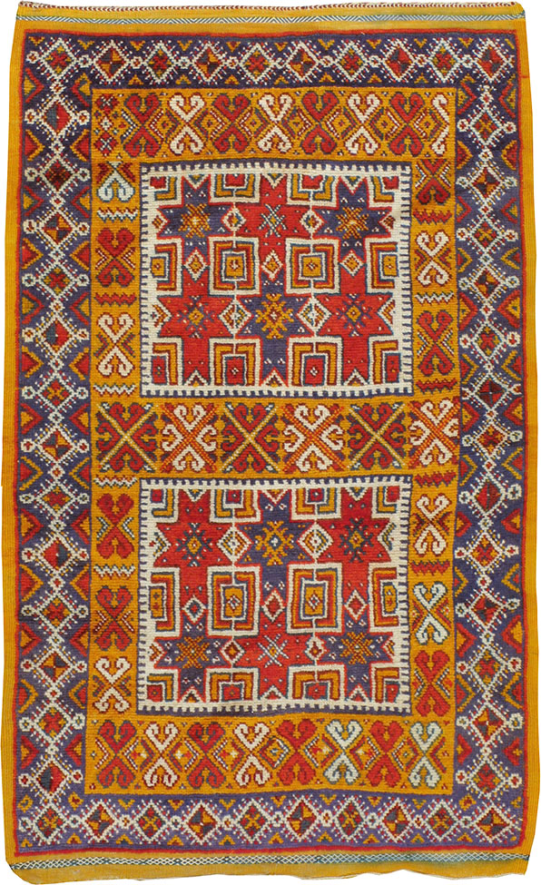 Vintage Moroccan Rug, No.24460 - Staging