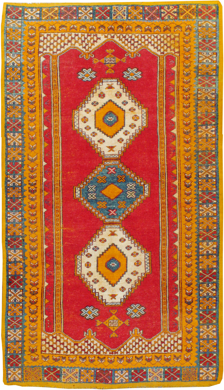Vintage Moroccan Rug, No.24462 - Staging