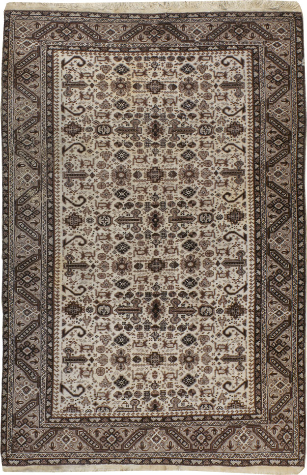 Vintage Persian Tabriz Rug, No.24463 - Staging