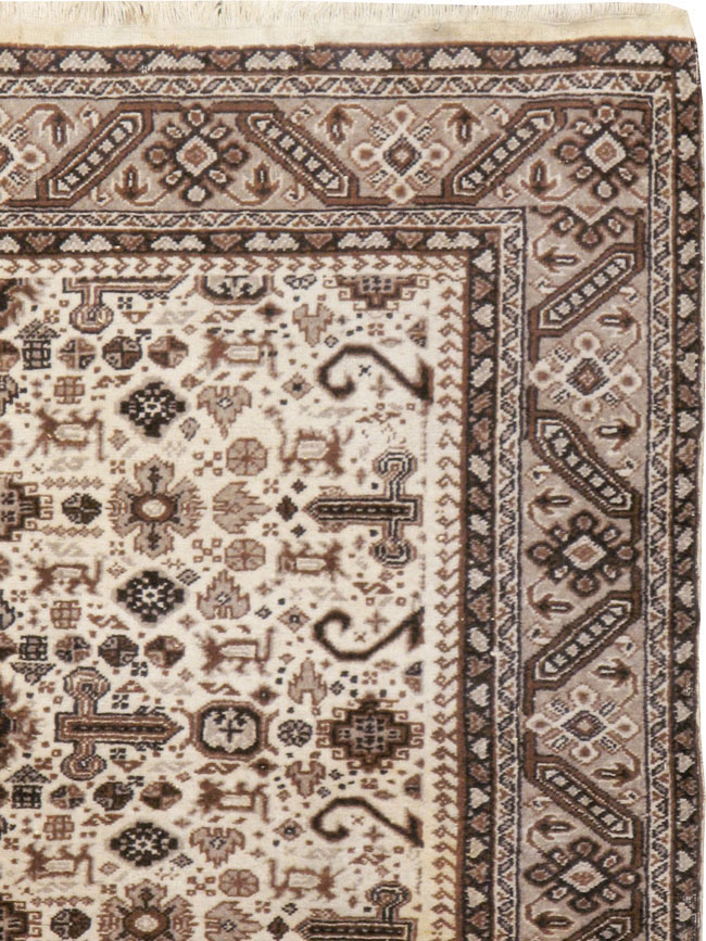 Vintage Persian Tabriz Rug, No.24463 - Staging