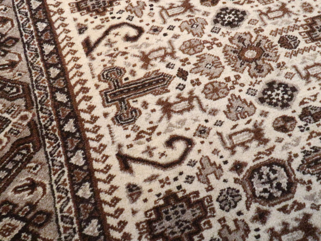 Vintage Persian Tabriz Rug, No.24463 - Staging