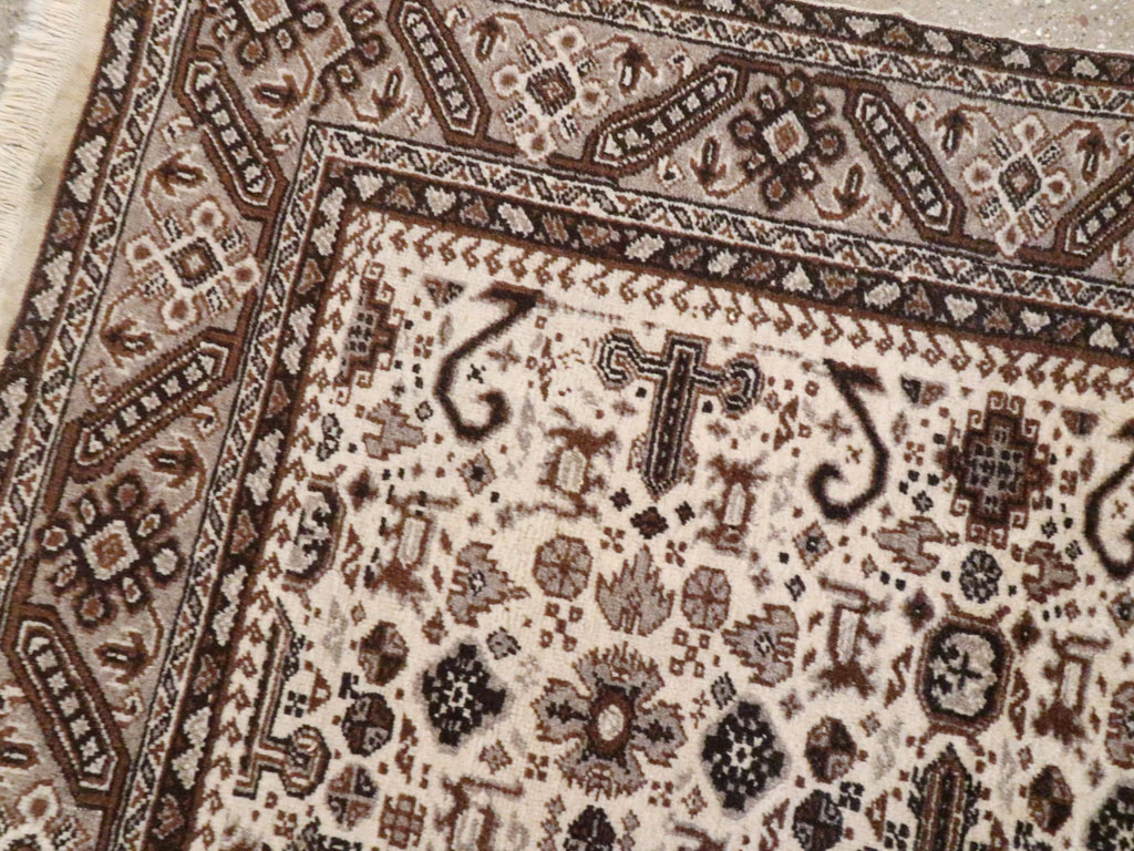 Vintage Persian Tabriz Rug, No.24463 - Staging