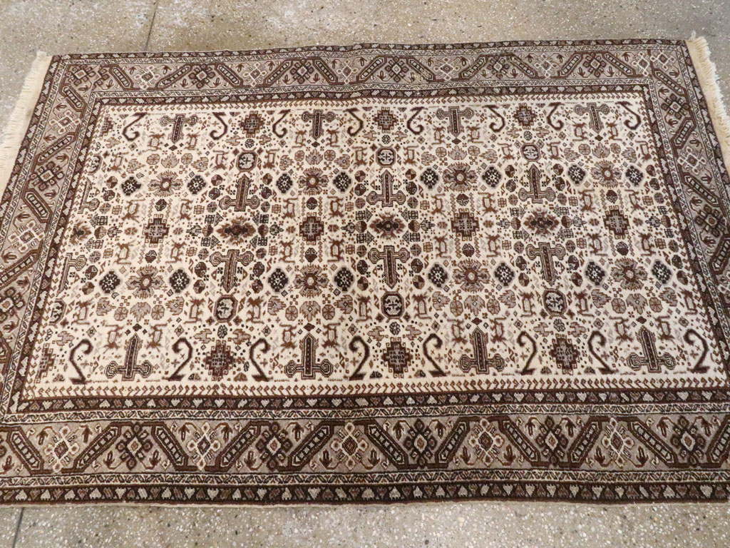 Vintage Persian Tabriz Rug, No.24463 - Staging