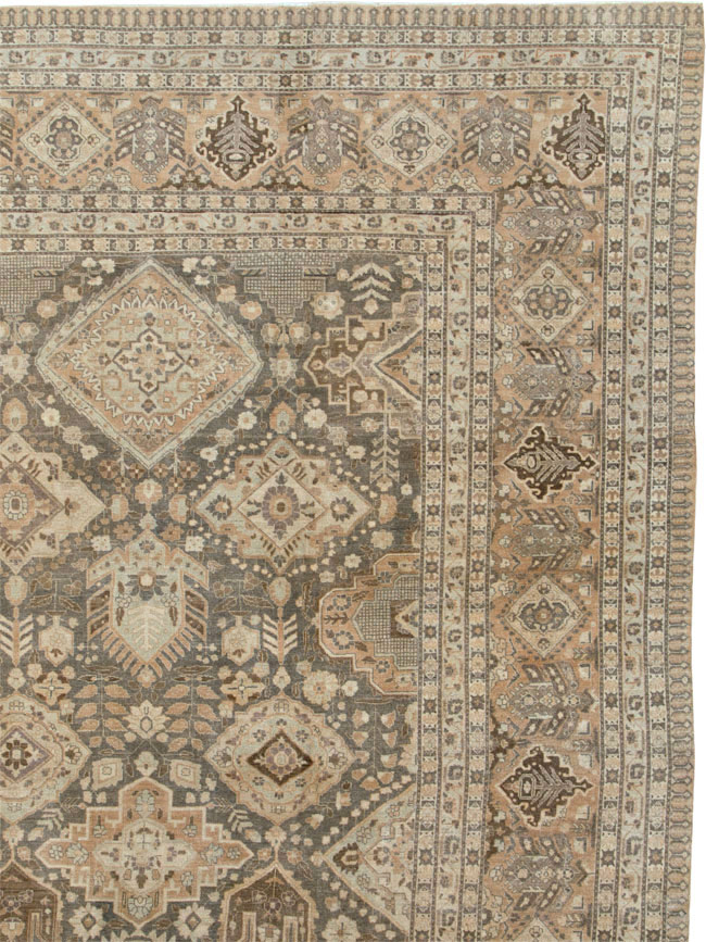 Antique Persian Tabriz Carpet, No.24472 - Staging