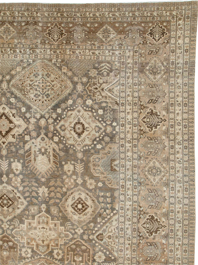 Antique Persian Tabriz Carpet, No.24472 - Staging