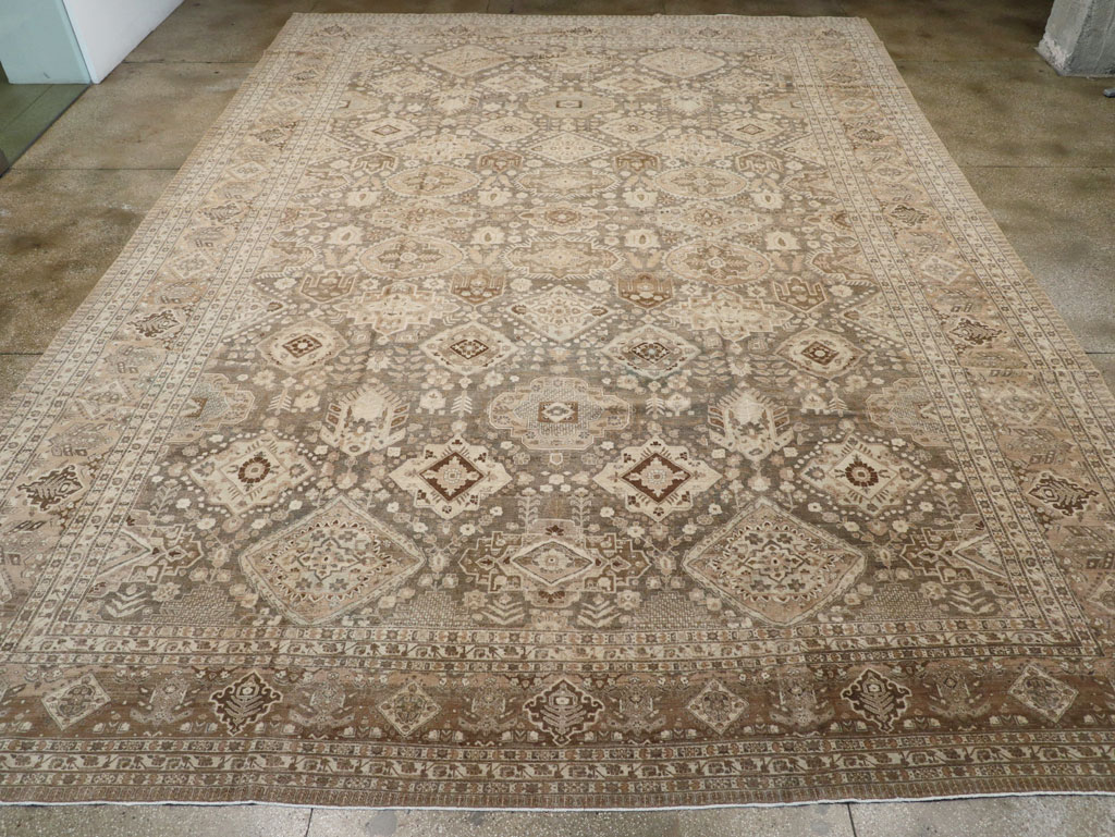 Antique Persian Tabriz Carpet, No.24472 - Staging