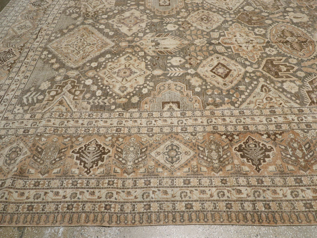 Antique Persian Tabriz Carpet, No.24472 - Staging