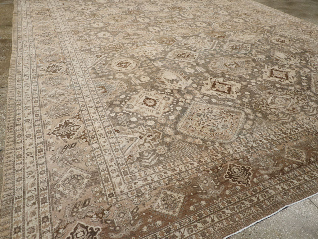 Antique Persian Tabriz Carpet, No.24472 - Staging