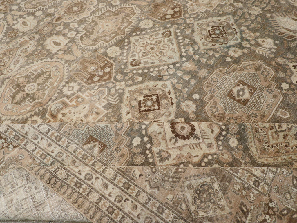 Antique Persian Tabriz Carpet, No.24472 - Staging